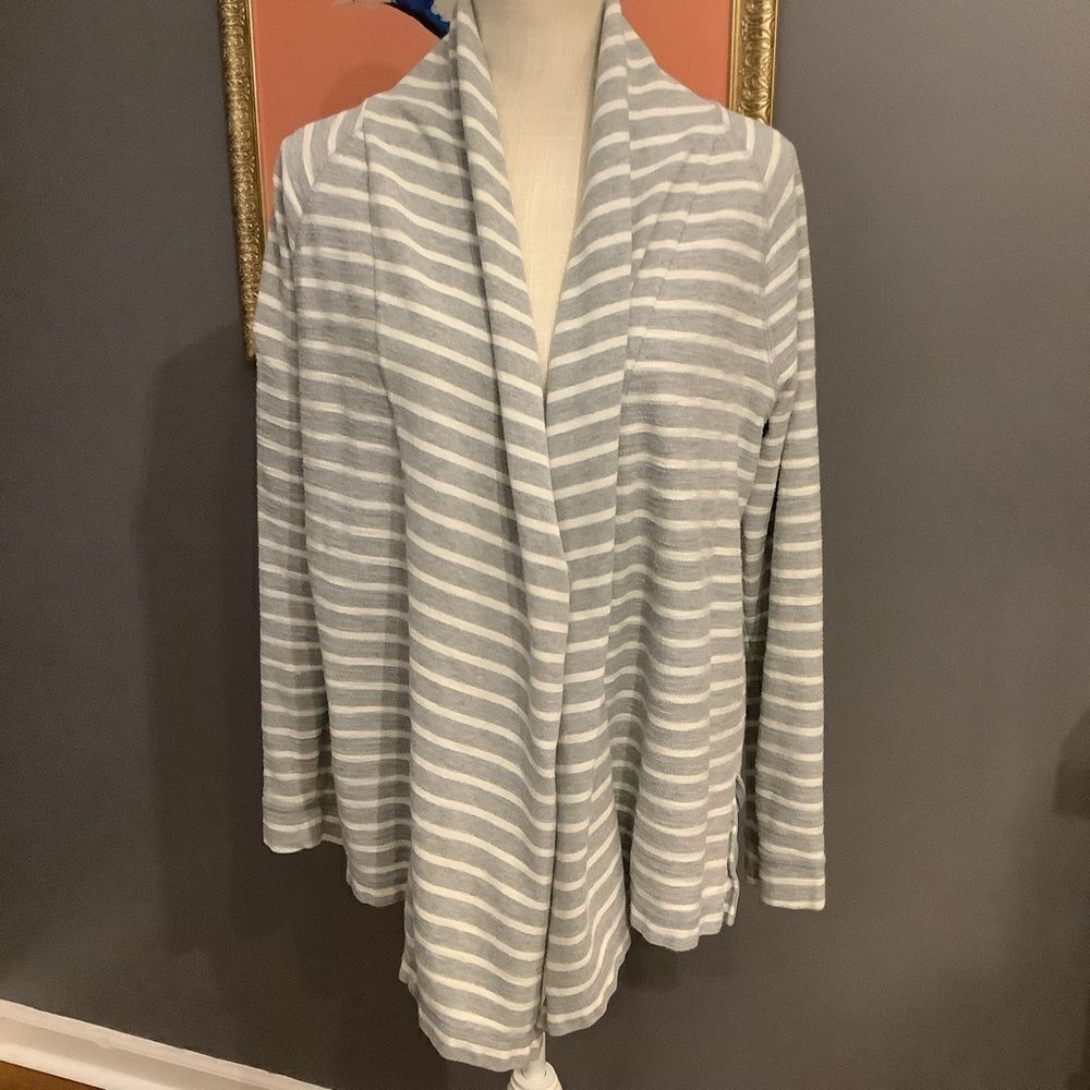 L.L. Bean Striped Cotton Cardigan ⚓💐